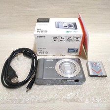 Sony Cyber-shot DSC-W810 Silver 20.1MP Digital Camera w/ Box Battery Tested