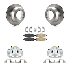 Rear Brake Rotors Pads Calipers Kit for Ford F-350 Super Duty 2001-2004 oeF4