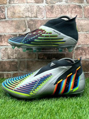 Adidas Predator Edge+ HR1560 Firm Ground Fußballschuhe Herren UK 9 Silber Metallic