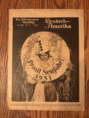 Deutsch-Amerika Illustrated Weekly Jan 1931 Einstein Sinclair Lewis