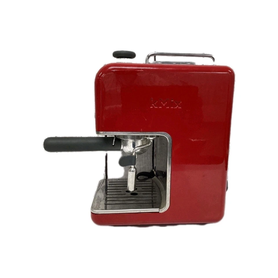 Máquina de café espresso semiautomática de acero inoxidable Delonghi Red Kmix con varita de vapor Foto 2 de 4