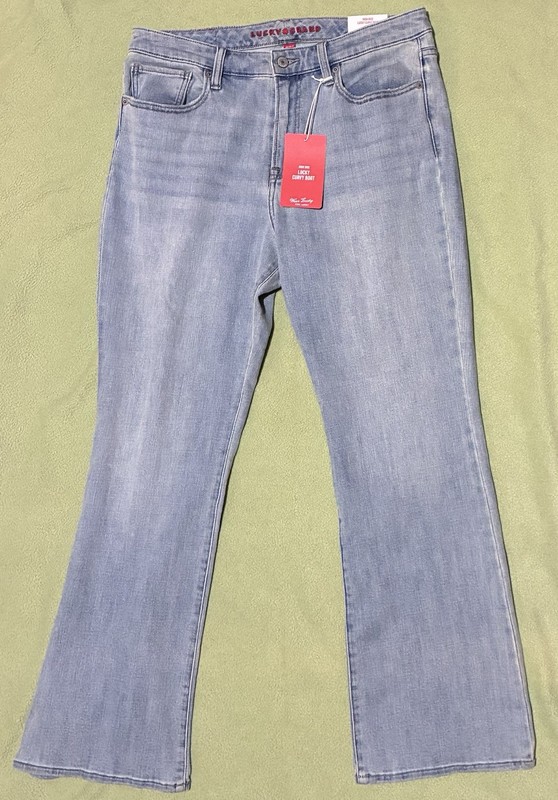 Lucky Brand High Rise Curvy Bootcut Stretch Jeans Light Blue Women's