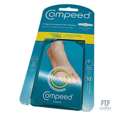 Sante Körperpflege Compeed 10 Stück Oklusive Hydrokolloid Medium 6,0 x 1,75 cm, 
