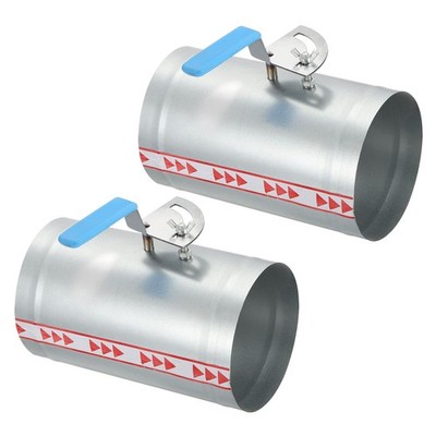 2Pcs 5'' HVAC Duct Damper, Manual Volume Backdraft Damper Airflow Control Valve