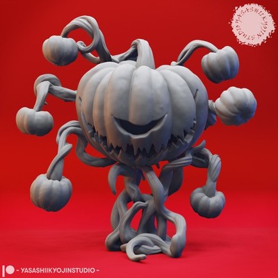 Pumpkin Beholder - 32/54mm Miniatur für Tabletop RPGs (DnD, D&D, Pathfinder)