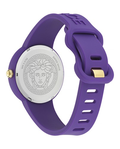 Reloj de moda Versace Medusa Pop púrpura con correa de 39 mm para mujer - Imagen 3 de 5