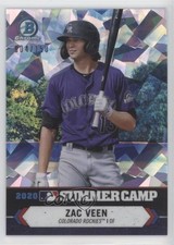 2021 Bowman Chrome 2020 Summer Camp Atomic Refractor 4/150 Zac Veen #SC-14 4k8