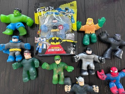 Heroes of Goo Jit Zu Figure Lot DC Marvel 10 Figures Batman Spider-Man hulk 