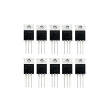 YEGAFE 10Pcs IRL540N TO-220 Power Transistor MOSFET N-Channel 100V 33A 130W...