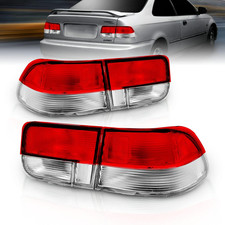 For 1996-2000 Honda Civic Coupe Oe Style Red Replacement Brake Tail Lights 4 Pcs