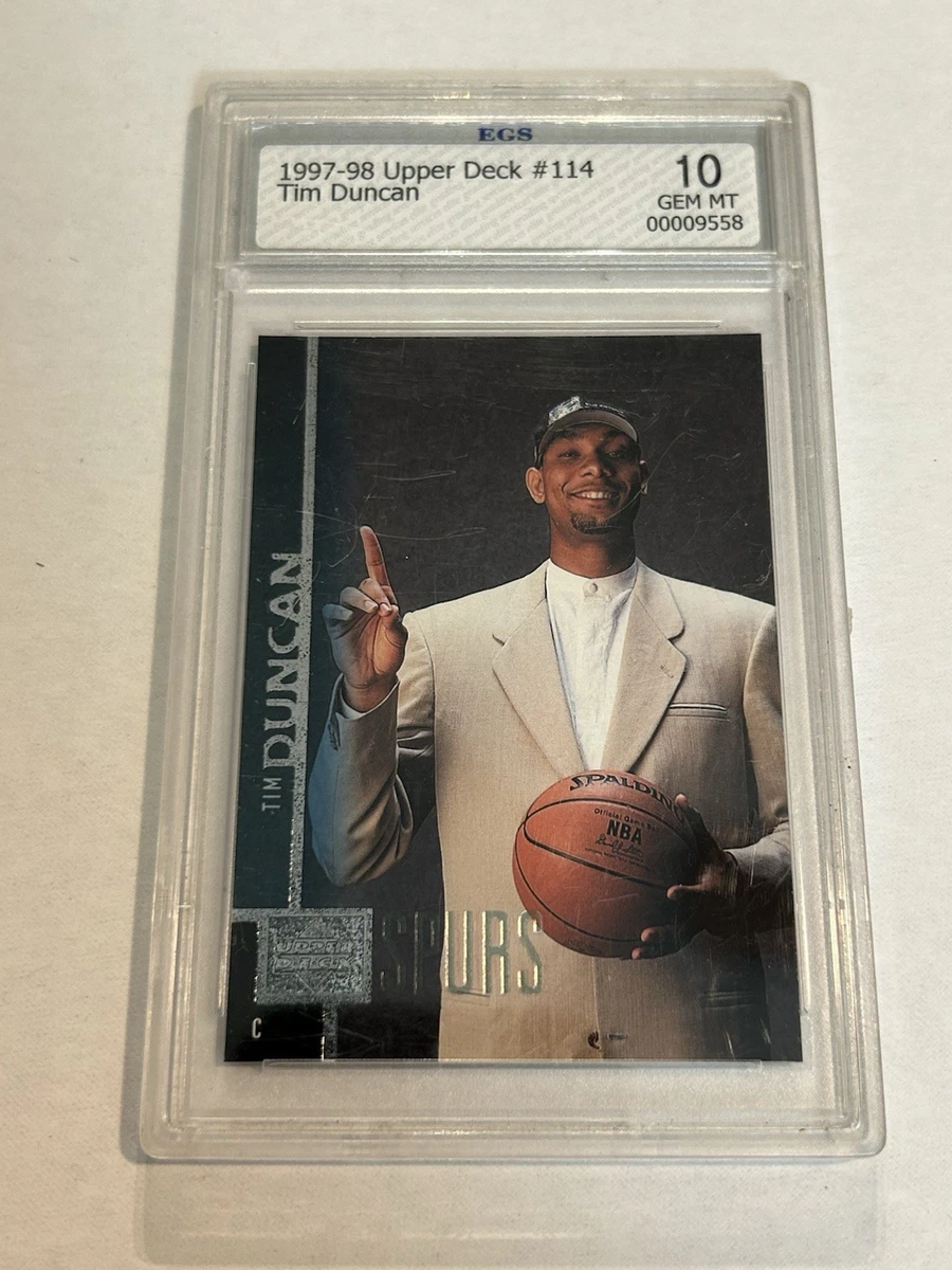 Tim Duncan Basketball Grade 10 Rookie Sports Trading Cards