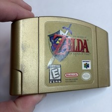 NICE OEM Legend Of Zelda Ocarina of Time N64 Gold Collectors Edition Nintendo 64