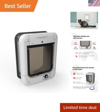 Microchip Activated Cat Flap 360 - and AVID Compatible, Door for Entry Contr...