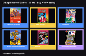 [NES] Nintendo Games - Jo-Ma - Buy Now Catalog
