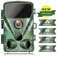 Trail Camera 20MP 4K Wildlife Game NightVision Outdoor Hunting 850NM No glow Cam