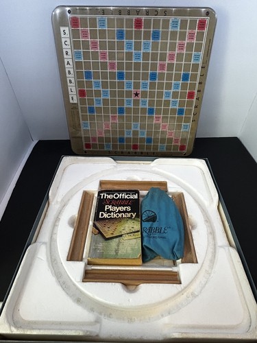 Vtg 1977 Scrabble Deluxe Edition With Turntable Complete Selchow & Righter USA - Picture 8 of 14