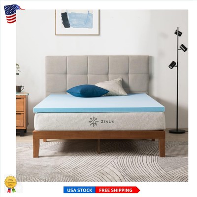 Cooling Gel-Infused 2-Inch Memory Foam Topper: CertiPUR-US Certified Quality
