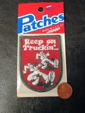 Vintage Voyager NEW Keep on Truckin' Groovy embroidered patch Iron-on or sew