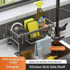 Kitchen Stainless Steel Multifunctional Sink Drying Countertop Organizer
