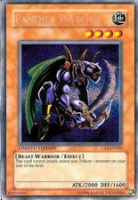 YuGiOh 2005 Collector Tin Single Card Secret Rare Panther Warrior CT2-EN006