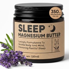 Magnesium Butter for sleep Cream 4.01 Fl Oz Father's Day Gift for Dad