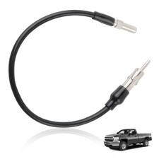 Car Radio Antenna Adapter Replacement,FM AM 12.13 0.49 0.49 inch, Black