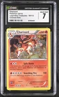 2013 POKEMON LEGENDARY TREASURES CHARIZARD #19 COSMOS CGC 7 NM #6076934001