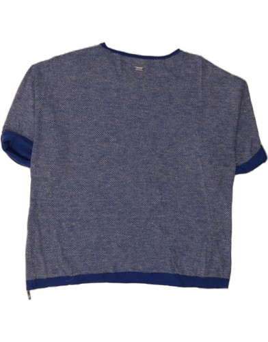 BARBOUR Womens Oversized T-Shirt Top UK 14 Large Blue Polyamide BB13 - Picture 2 of 4