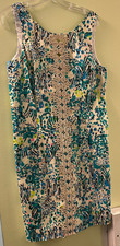 NEW Lilly Pulitzer Ember Shift Sea Oat Escapades in the Everglade Dress Size 10
