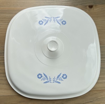 VTG Corning Ware 10'' Blue Cornflower Lid Cover PYROCERAM 1960 s Lid Only EUC