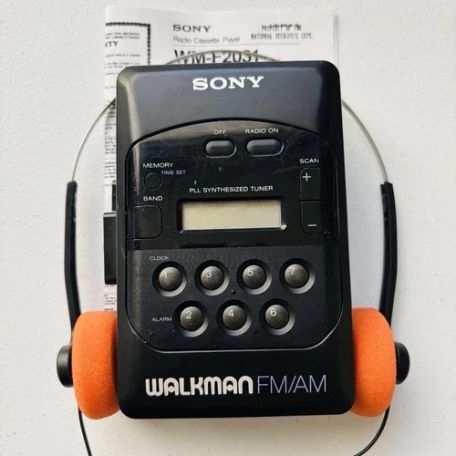 Sony Walkman WM-F2031 AM/FM Radio Cassette Player - New Belt - Reconditioned