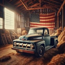 DIY 5D Diamond Painting Kits for Adults, Diamond Art American Flag Vintage Tru.