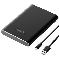 500GB Portable External Hard Drive, USB3.1 Gen 1 Type C Ultra Slim 2.5'' HDD ...