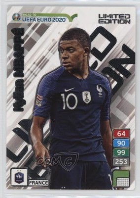 2019 Adrenalyn XL Road to UEFA Euro 2020 Limited Edition Kylian Mbappe 0jf5