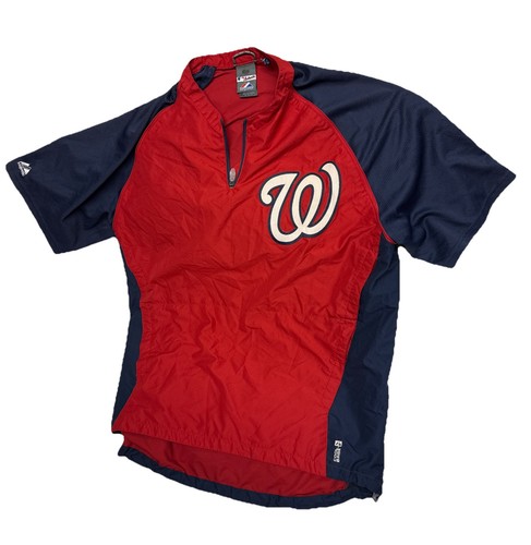 MLB Majestic Men’s Washington Nationals Windbreaker Shirt XL *See Description - Picture 1 of 14