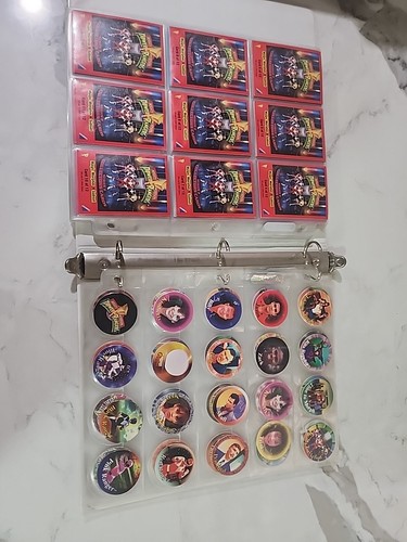 1993 Mighty Morphin Power Rangers Binder W/ 39 Pages Of Collector Cards & POGS!! - Picture 9 of 24