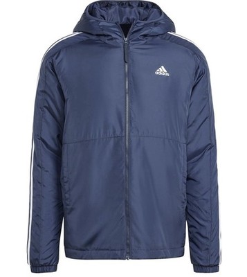 Adidas Essentials Insulated Hooded Jacket Legend Ink Men s Size Medium Large NWT