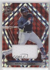 2020 Panini Chronicles Spectra Red Prizm Swatches 1/25 Marcell Ozuna #42 z5i