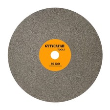 Diamond Flat Lap Disc, 6" x 1/2" Arbor 60 Grit, Diamond Coated Flat Lap Wheel...