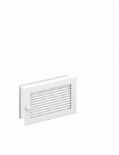 L&uuml;ftungsgitter regulierbar putzb&uuml;ndig 25x15cm wei&szlig; Luftgitter Kamin Kaminbausatz