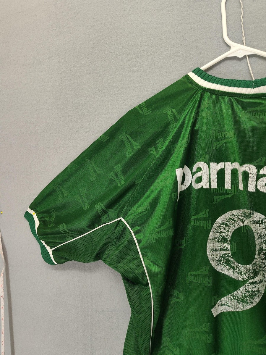 Vintage Palmeiras Jersey Shirt Mens GG Parmalat 9 Brazil Soccer