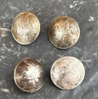Authentic 4 Real Coin 90% silver Mercury Dimes, Buttons Copper stem 1941-1942-44
