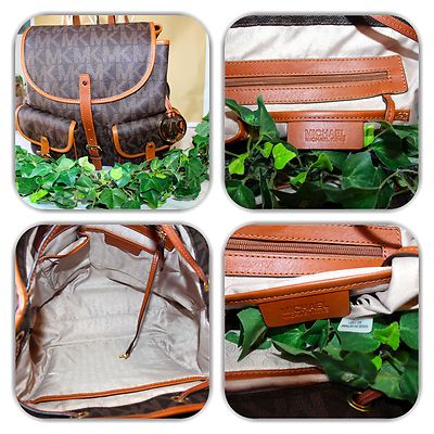 NWT-GORGEOUS MICHAEL KORS MK MONOGRAM BACKPACK! (LARGE) | eBay display picture 1