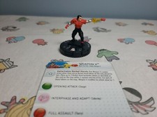 Marvel Heroclix Deadpool set Weapon X 012 Common figure w/card
