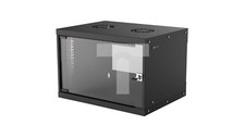 HÄNGESCHRANK 6HE 540x400 RACK 19 BASIC FLATPACK SCHWARZ 