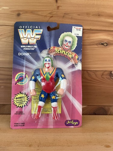 WWF Just Toys Doink Bend-ems Wrestling Figure Pose...