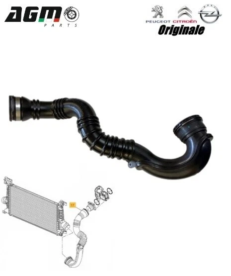 Sleeve Flexible Left Intercooler Original Opel Astra J 1.7 CDTI  