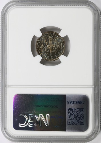 Moneda de diez centavos de plata Roosevelt 1956 10c NGC MS66 - Imagen 2 de 4