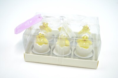 New Easter Hippity Hop Hatching Chicks Candles Decoration Votive Tea Light