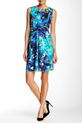 green emerald velvet dress Tie Waist V-Neck Dress Black / S main image 1